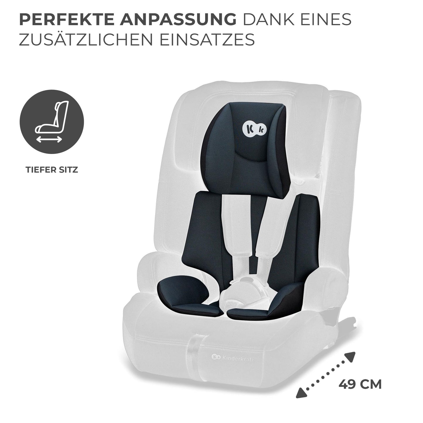 Silla de Coche Kinderkraft Safety Fix 2 i-Size 76-150 cm con ISOFIX – Negro