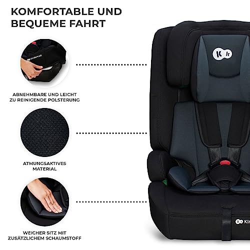 Silla de Coche Kinderkraft Safety Fix 2 i-Size 76-150 cm con ISOFIX – Negro